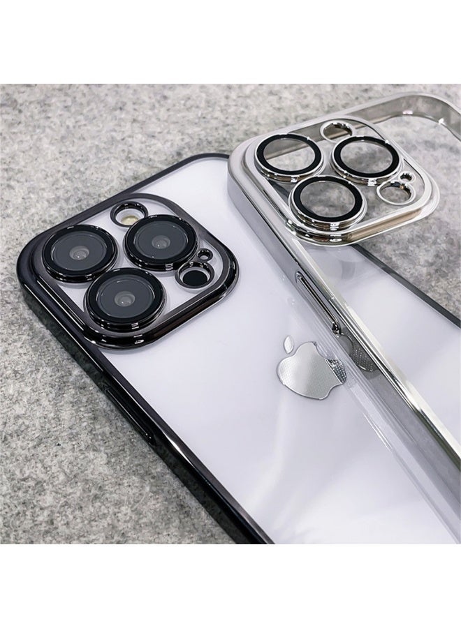Luxury Transparent Plating Phone Case for iPhone 16 Pro Max PC Shockproof Thin Cover for iPhone 16 Cases - Image 5